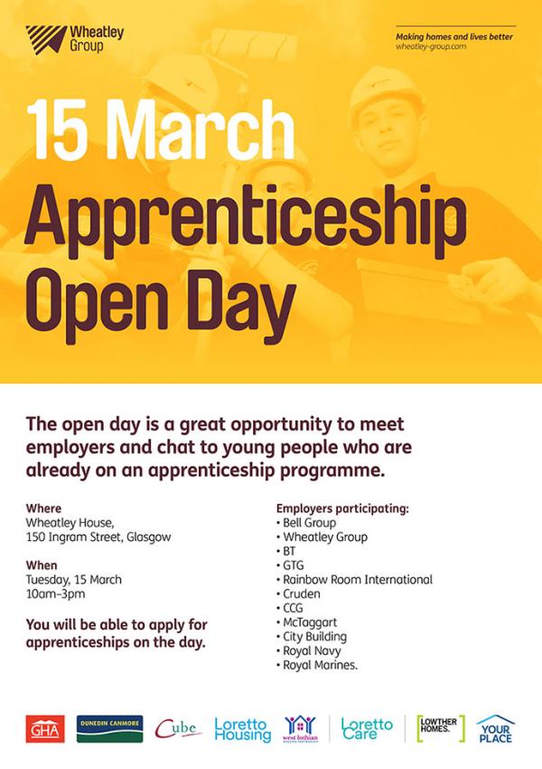 Apprenticeship Open Day Flyer March16